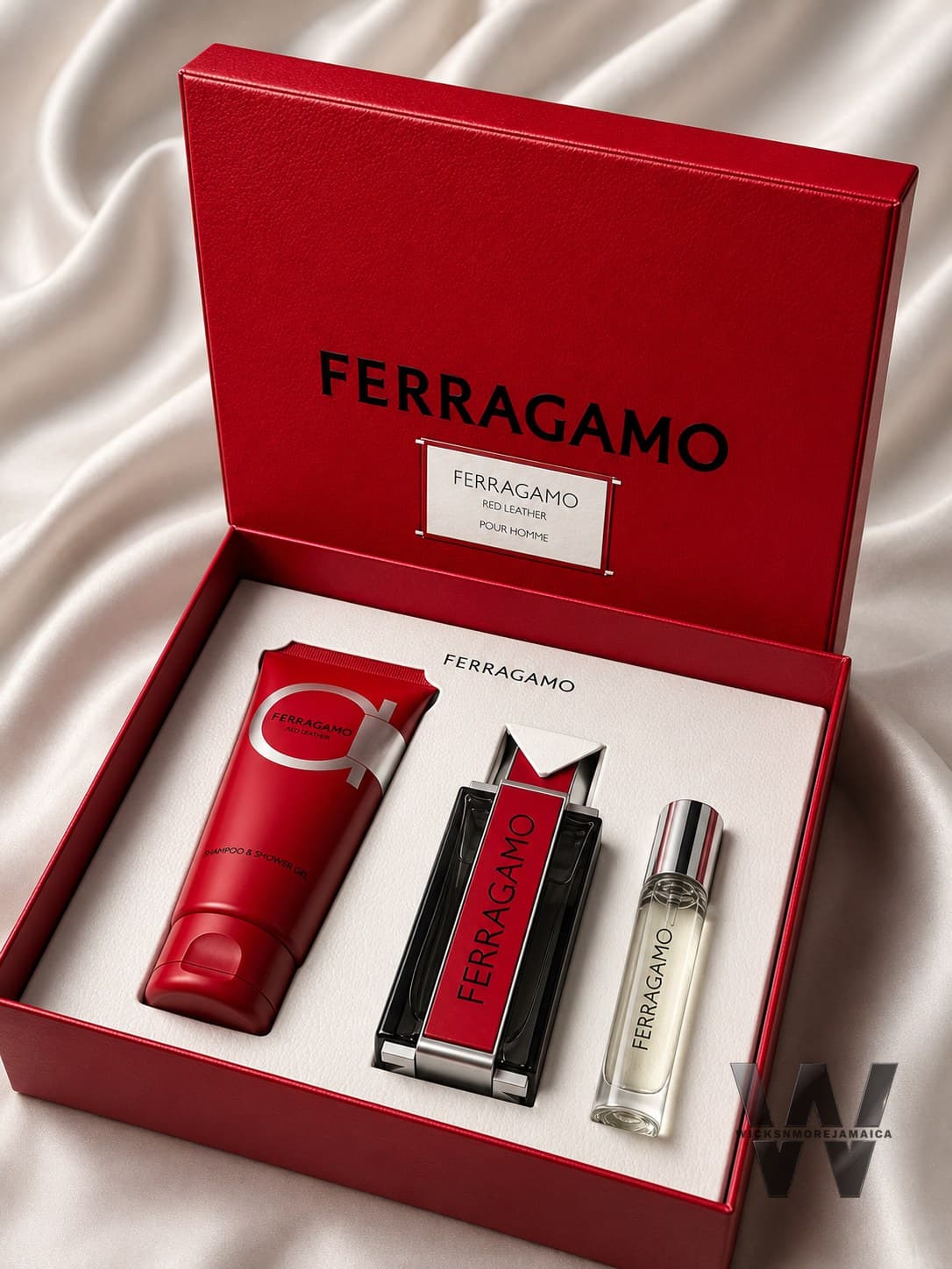 Ferragamo Red Leather